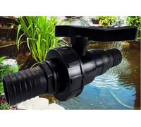 32mm Full-Flow Pond Valve For Pumps, Filters And Water Features, 32mm (1.25") Hosetail