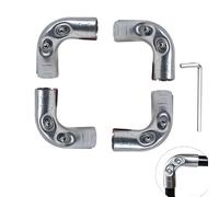 32mm Galvanized Pipe Fitting 90 Deg Deep Socket Strong(25mm 4pcs) | 32mm diameter, 2.5mm thick wall, 87mm length, deep 30mm socket, prevents slippage under load