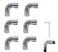 32mm Galvanized Pipe Fitting 90 Deg Deep Socket Strong(25mm 6pcs) | 32mm diameter, 2.5mm thick wall, 87mm length, deep 30mm socket, prevents slippage under load