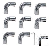 32mm Galvanized Pipe Fitting 90 Deg Deep Socket Strong(30mm 8pcs) | 32mm diameter, 2.5mm thick wall, 87mm length, deep 30mm socket, prevents slippage under load