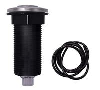 32mm Garbage Disposal Button,Air Switch Button for Garbage Disposal with Air Hose,Sink Top Switch for InSinkErator Garbage Disposal,Brushed Silver(3.54"Long Button with Stainless Steel Cover)