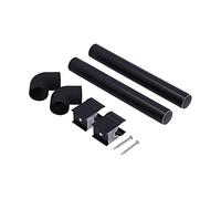 32mm Greenhouse Rainwater Gutter Water Butt Pipe Kit Black Aluminum for Small Greenhouses