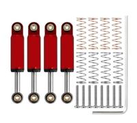 32mm Internal Spring Air Damper Shock Absorbers Compatible with 1/24 Scale RC Crawler Cars Compatible With SCX24 AXI90081 AXI00002 AXI00001 Models(4PCS Red)