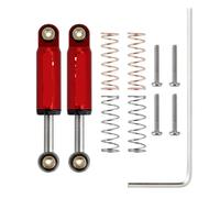 32mm Internal Spring Air Damper Shock Absorbers Compatible with 1/24 Scale RC Crawler Cars Compatible With SCX24 AXI90081 AXI00002 AXI00001 Models(2PCS Red)