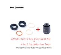(32MM kit with tool) Bicycle Front Fork Dust Seal 32mm 34 35 36mm Dust Seal Foam Ring for Fox/Rockshox/Magura/X-fusion/Manitou Fork Repair Kits Parts