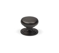 (32mm Knob) Dark Bronze Cabinet Cup & Button Knobs Pull