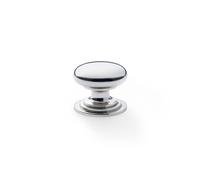 (32mm Knob) Polished Nickel Cabinet Cup & Button Knobs Pull