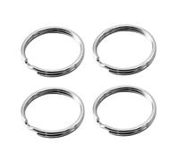 32mm Large KeyRings Heavy Duty for Keychain Hoops,Key Ring Round Metal Split Rings,Key Rings Hoops,Silver Keyring Loop Keyring Connector,Jewellery Making Craft DIY Accessory,4 Pack