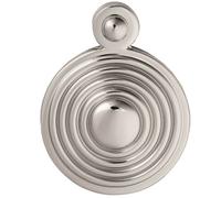 32mm Lock Profile Escutcheon Reeded Design Polished Chrome Keyhole Cover