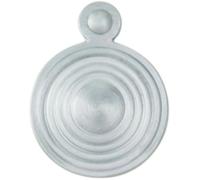 32mm Lock Profile Round Escutcheon Reeded Design Satin Chrome Keyhole Cover