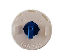 32mm Louvolite Roller Blind Sidewinder (White - Blue Pin (Up to 2.7kg))