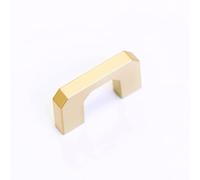 32mm Matt Brushed Brass Gold Angular D Handle for Kitchen Cabinet | Bathroom Cupboard | Bedroom Office Furniture | Replacement | Upcycle