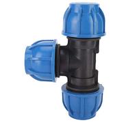 32mm MDPE Tee Connector Plastic Pipe Fitting, High T Piece for Pipeline Reduction, PE Accessories Secure Main Line Connection