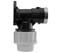 32mm MDPE Wall Back Plate Connector for Water Pipe-3/4 BSPF - Packs 1,2,5 or 10 (10)