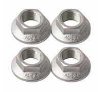 32mm One-Shot Flange Lock Nut 4 Pack - M24 x 1.5 Self-Locking Axle Hub Nut for Trailer & Caravan Hubs - Single-Use High-Torque Safety Nut 4 Pack