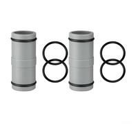 32mm Pool Hose Connector Double Ended Adapter with O-Ring for Above Ground Swimming Pools for intex Compatible(2pcs)