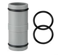 32mm Pool Hose Connector for Rubber O-Ring, 1-1/4 Inch Straight Adapter for Above Ground Swimming Pools, PP Construction for Leak-Free Connection (2 Pack)(1pc)