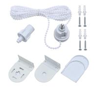 32mm Roller Blind Fittings Kit, Universal Curtain Roller Blind Brackets Replacement Set with Beaded Chain and Screws, Easy Fit Accessories for Window Shades, Blinds