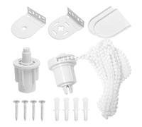 32mm Roller Blind Fittings Kit, Universal Roller Blind Fittings and Spares with Beaded Chain and Screws, Heavy Duty Metal Parts for Roller Blinds for Windows, Curtain Blind Repair Kit White