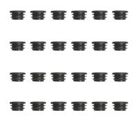 32MM Round Plastic Plugs,Round Plastic End Caps in 24pcs,Chair Leg Pipe Tube Insert Blanking Cover,End Cover Caps for Furniture,Tables,Chairs