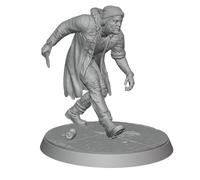 32mm Scale - Human Thug with Knife Miniature - Durable Resin - Bandit Rogue Figure for DND - Fantasy TTRPG - Wargaming