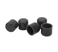 32mm Silicone Vacuum Cap, Universal Intake Vacuum Hose End, Heat Vacuum Hose Tube Plug for Car, 5PCS Flexible Automotive Intake Vacuum Caps with Durable Silico (Black)