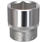 32mm Steel Drive Socket - 1/2" Square Drive - Chrome Vanadium Wrench Socket