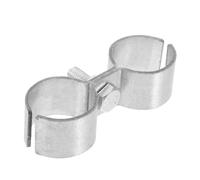 32mm Twin Pipe Clamp, Metal Double Tube Mount for Boats and Vehicles | Engineered for industrial, marine, and mobile living applications to secure parallel piping systems effectively.