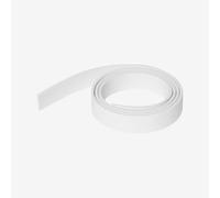 32mm Wide x 3mm Flexible PVC Plastic Flat Bar Strip, White, 1 Metre Length