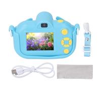 32MP Kids Camera, 1080P Selfie Camera for Toddler Christmas Holiday with 2in IPS Screen, Multifunctional Front Rear Lens and Multiple Fun Photo Frames, Eco-friendly Material (Blue)