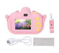32MP Kids Camera, 1080P Selfie Camera for Toddler Christmas Holiday with 2in IPS Screen, Multifunctional Front Rear Lens and Multiple Fun Photo Frames, Eco-friendly Material (Pink)