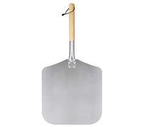 32nd Aluminum Pizza Peel Paddle with Wooden Handle, Ideal for Baking at Home, Suitable for Both Indoor and Outdoor Pizza Grill Oven (Base: 30.5CM x 35.5CM) (Handle: 30.5CM)