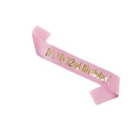 32nd Birthday, 32nd sash, HBD Decorations for Girls, Pink and Gold sashes , Happy 32 Birthday Party Supplies, its my 32nd birthda, thirty-two and Fabulous sash, Happy Birthdays Sash, baddie (32nd)
