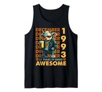 32nd Birthday Cow Legends December 1993 32 Years Old Mens Tank Top