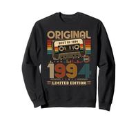 32nd Birthday Gift Man Woman 1994 Vintage Cassette 32 Deco Sweatshirt