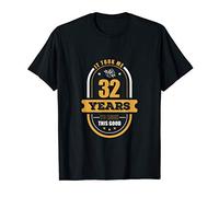 32nd Birthday Gifts for Men Age 32 Year Old Son Retro 1988 T-Shirt