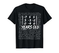 32nd Birthday Matrix Determinant Math Nerd Funny Value Graphic T-Shirt, Men, Black, XL