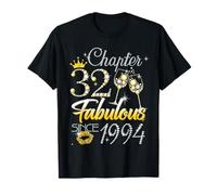32nd Birthday Queen Chapter 32 Fabulous Since 1994 Women T-Shirt