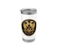 32nd Degree Mason Double Headed Eagle Freemason Stainless Steel Insulated Tumbler