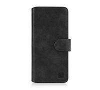 32nd Essential Series 2.0 - Book Wallet PU Leather Flip Case Cover For Samsung Galaxy A70 (2019), Design With Card Slot and Magnetic Closure - Black