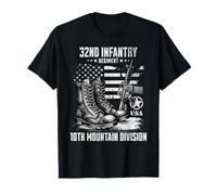 32nd Infantry Regiment 10th Mountain Division Veteran T-Shirt