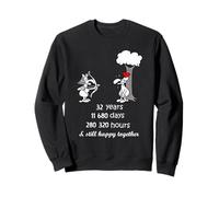 32nd Wedding Anniversary Funny Couple 32 Years Together Sweatshirt