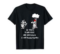 32nd Wedding Anniversary Funny Couple 32 Years Together T-Shirt