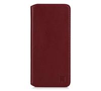 32ndShop 32nd Classic Series 2.0 - Real Leather Book Wallet Flip Case Cover For Google Pixel 5, Real Leather Design With Card Slot, Magnetic Closure and Built In Stand - Burgundy
