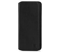 32ndShop 32nd Classic Series 2.0 - Real Leather Book Wallet Flip Case Cover For Oppo Find X3 Pro, Real Leather Design With Card Slot, Magnetic Closure and Built In Stand - Black