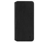 32ndShop 32nd Classic Series 2.0 - Real Leather Book Wallet Flip Case Cover For Xiaomi Redmi Note 9 5G / Redmi Note 9T, Real Leather Design With Card Slot, Magnetic Closure and Built In Stand - Black