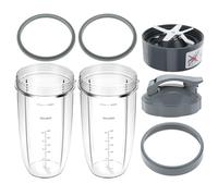 32oz Cup and Lid, Balde, Gasket, Brush Compatible with Nutribullet 600/900W