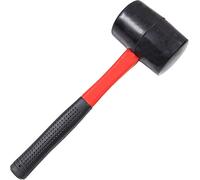 32oz Solid Rubber Mallet Hammer with Soft Grip for Slabs, Bricklaying, DIY Jobs, Tent Pegs,Camping Paving Racking Laying Tiles Construction