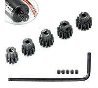 32P Hardened Pinion Gear Set 1/8inch Hole Metal Pinion Gear 10T 11T 12T 13T 14T 3.175mm RC Motor Pinion Gear Kit for 1/10 RC Car