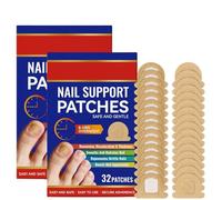32Pack At-Home Nail Care Patches-for Instantly Smoother & Shinier Nails, Transparent Smoothing Surface Patches, Easy to Apply, Pre-Manicure or Daily Care (B-2boxes/64stickers)